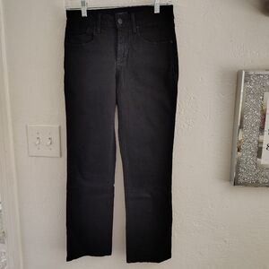 Billy black denim jeans mini boot cut size 2p